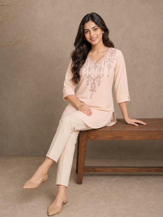 Women wearing Bluauraa Tunic/Kurti/Tops