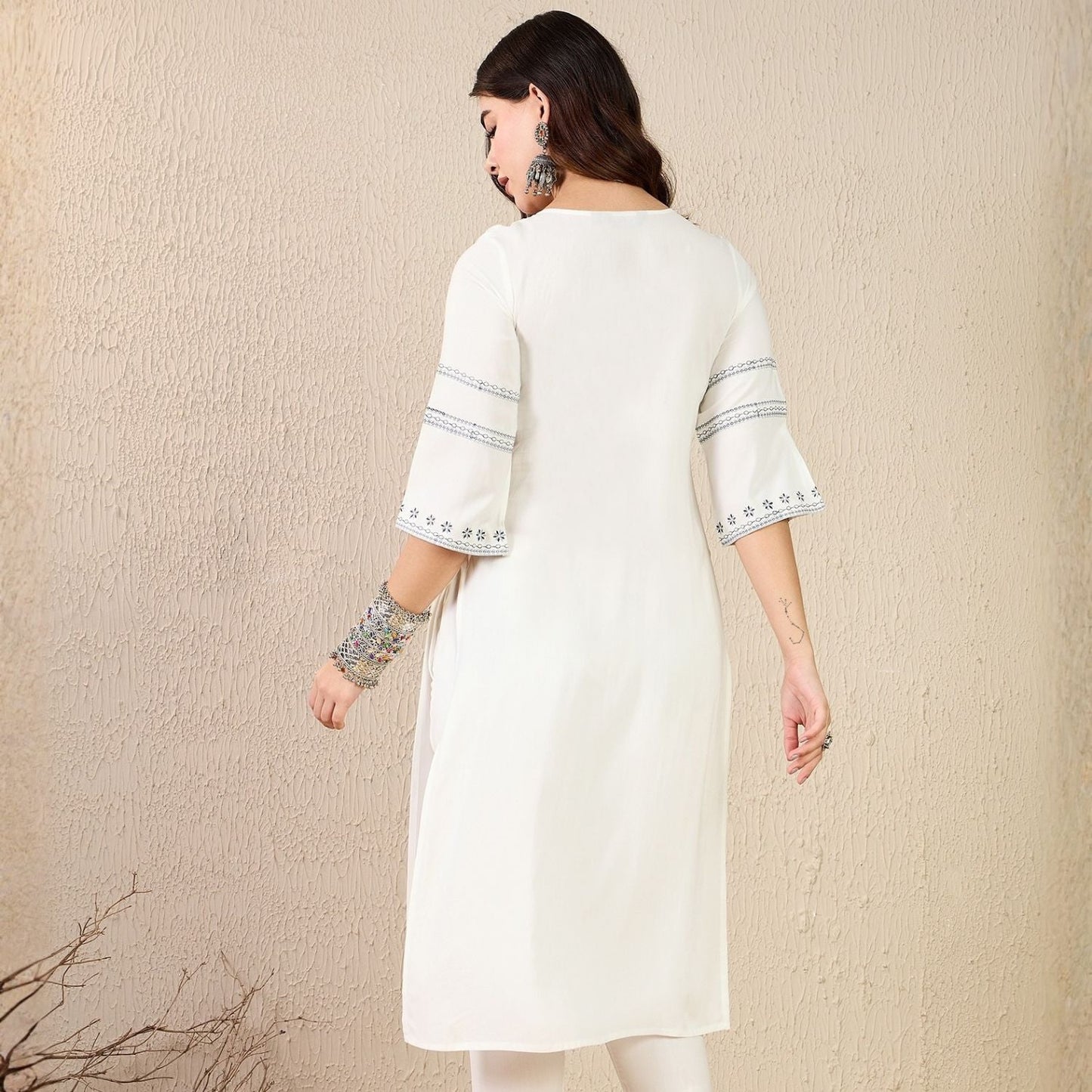 Women wearing Bluauraa Tunic/Kurti/Tops