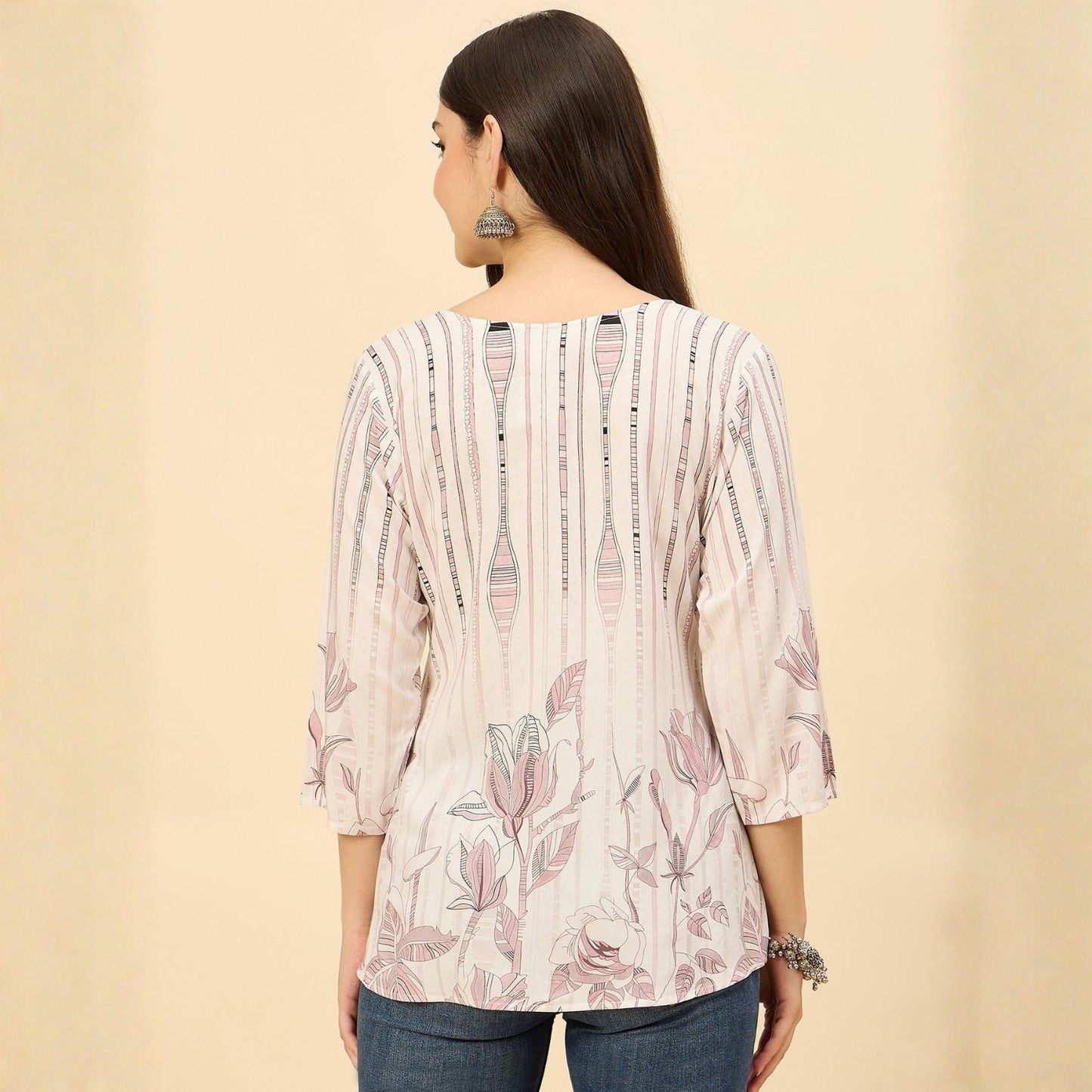 Women wearing Bluauraa Tunic/Kurti/Tops