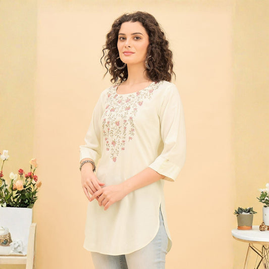 Women wearing Bluauraa Tunic/Kurti/Tops