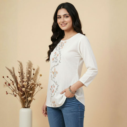 Women wearing Bluauraa Tunic/Kurti/Tops