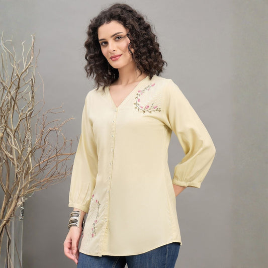 Women wearing Bluauraa Tunic/Kurti/Tops