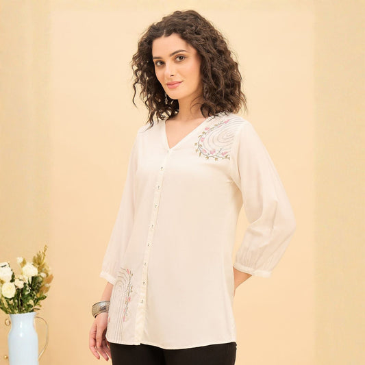 Women wearing Bluauraa Tunic/Kurti/Tops