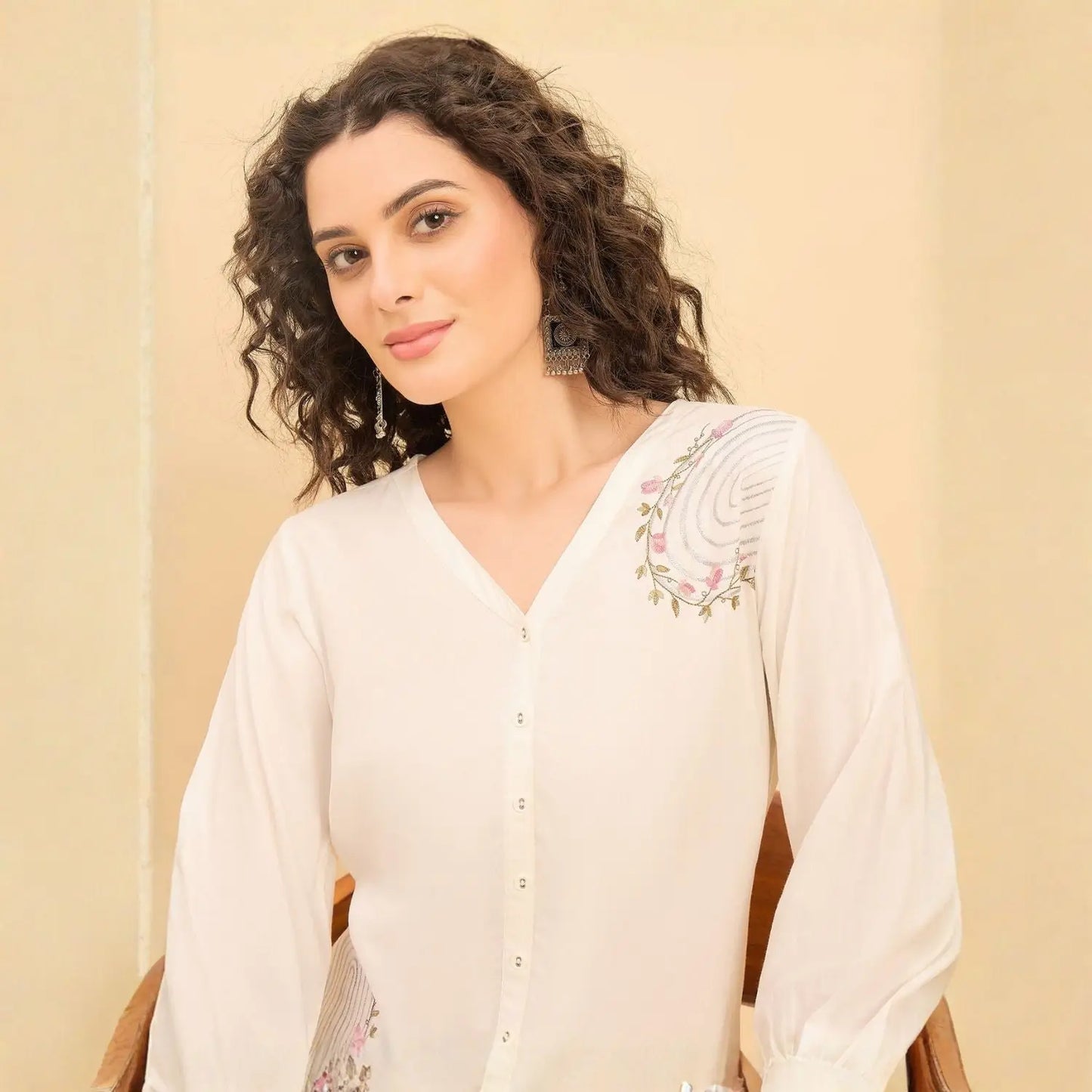 Women wearing Bluauraa Tunic/Kurti/Tops