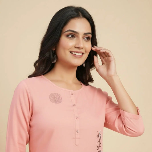 Women wearing Bluauraa Tunic/Kurti/Tops