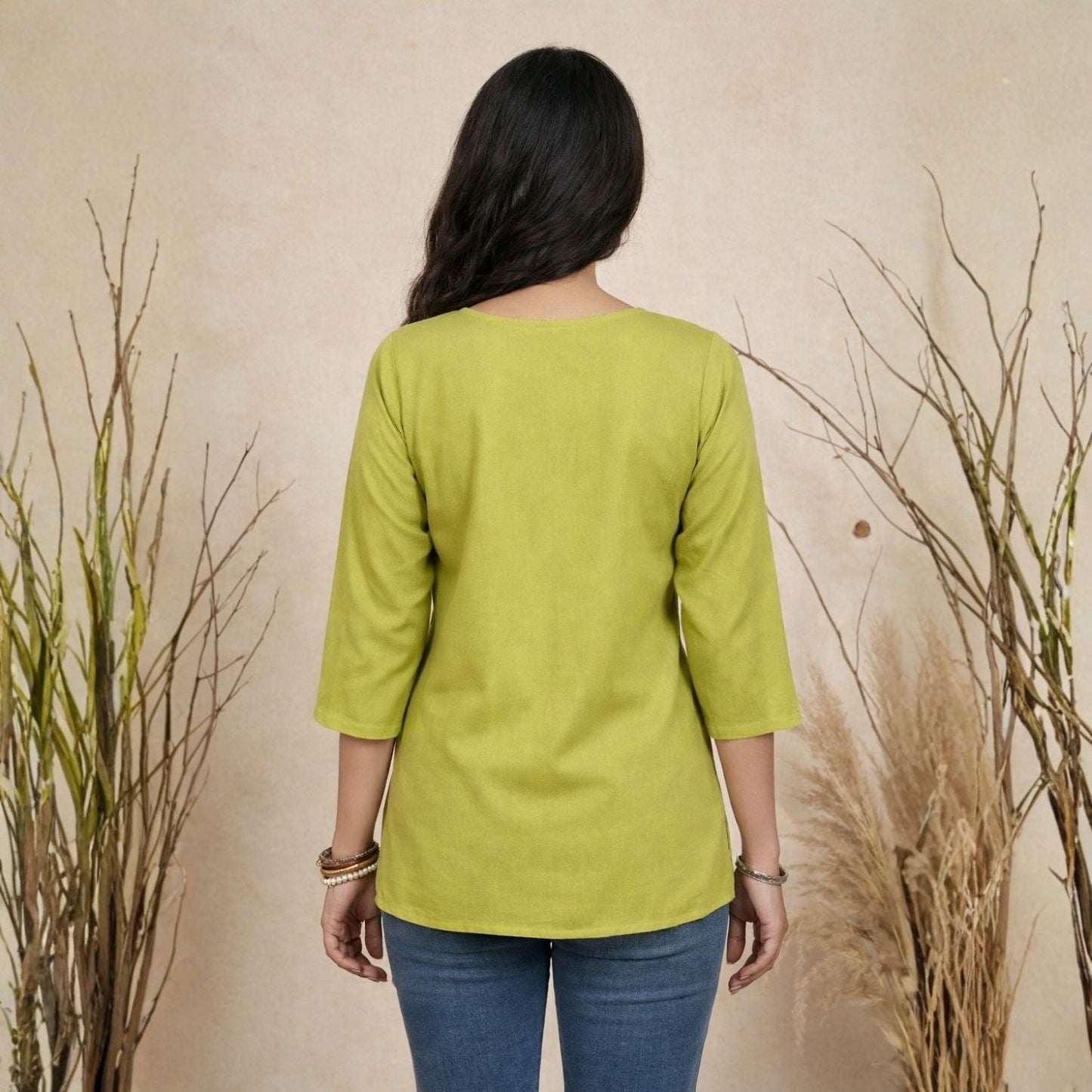 Women wearing Bluauraa Tunic/Kurti/Tops