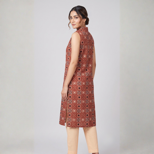 Women wearing Bluauraa Tunic/Kurti/Tops