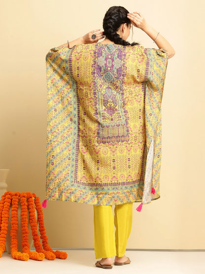 Rayon Printed Kaftan Set - BluAuraa