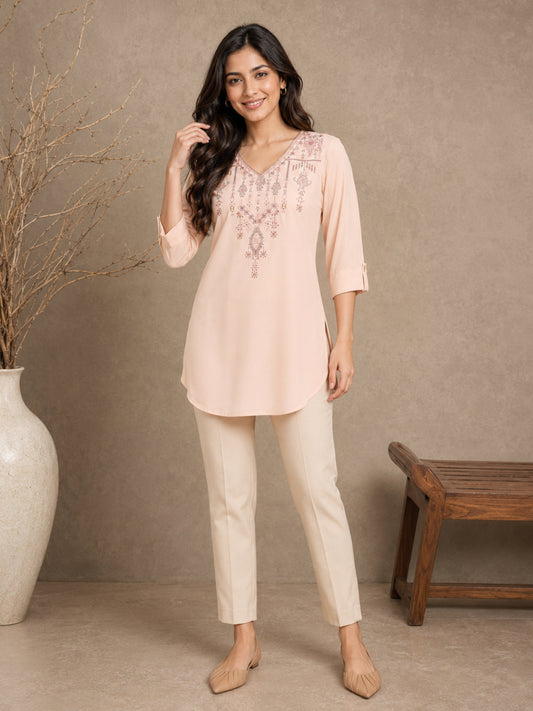 Women wearing Bluauraa Tunic/Kurti/Tops