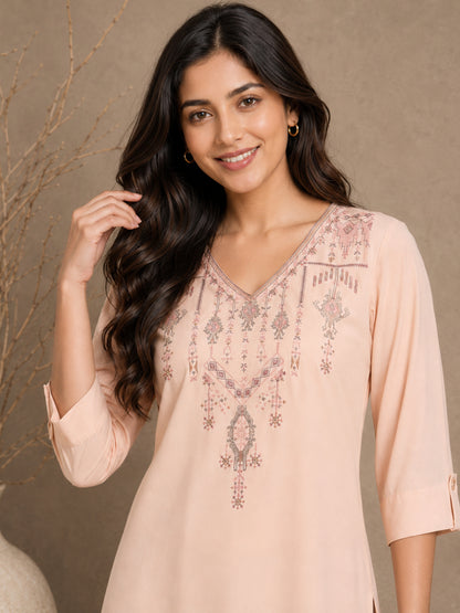 Women wearing Bluauraa Tunic/Kurti/Tops