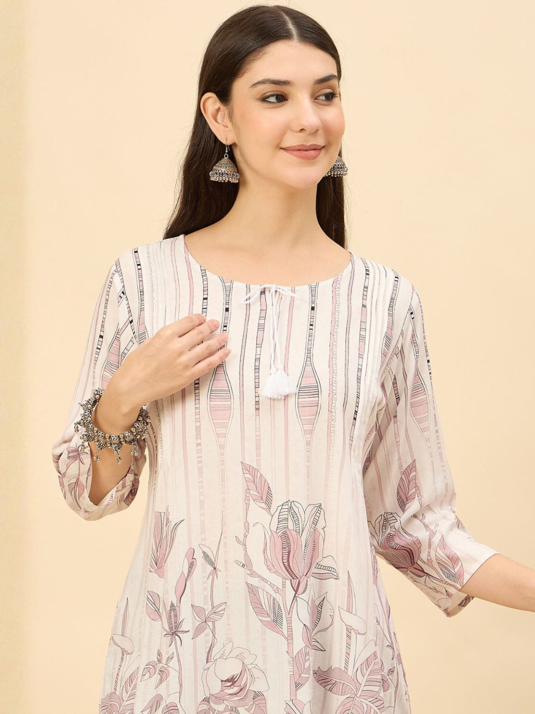 Women wearing Bluauraa Tunic/Kurti/Tops