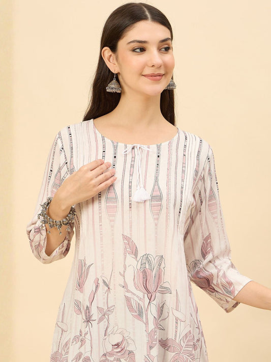 Women wearing Bluauraa Tunic/Kurti/Tops