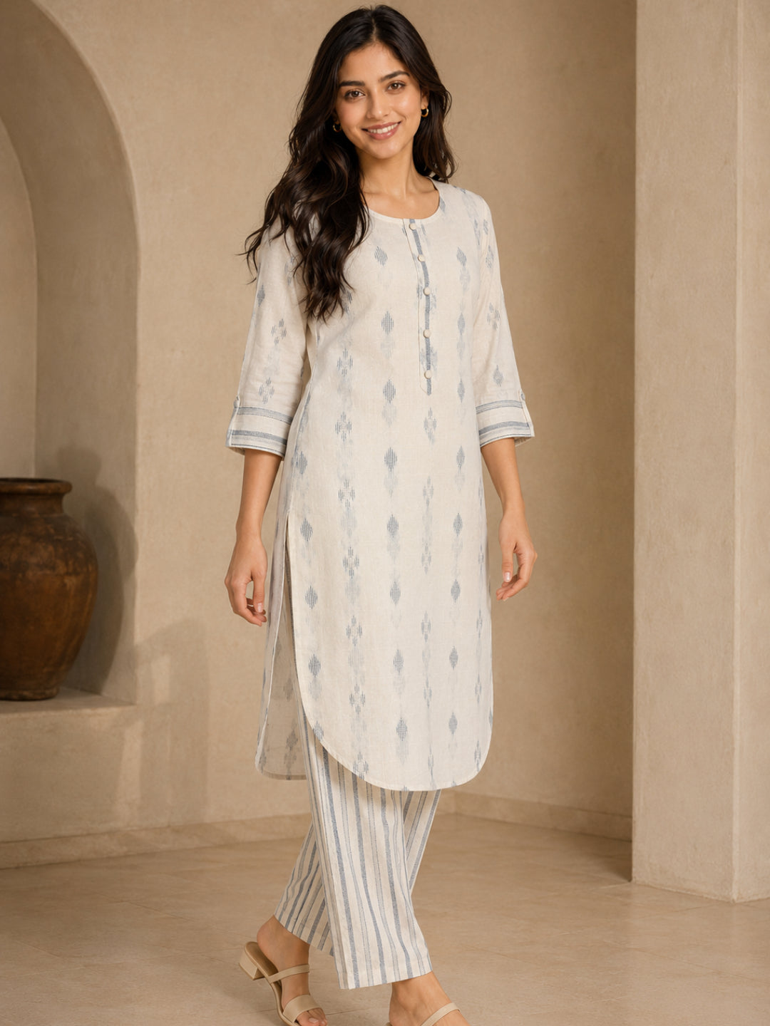 Women wearing Bluauraa Tunic/Kurti/Tops
