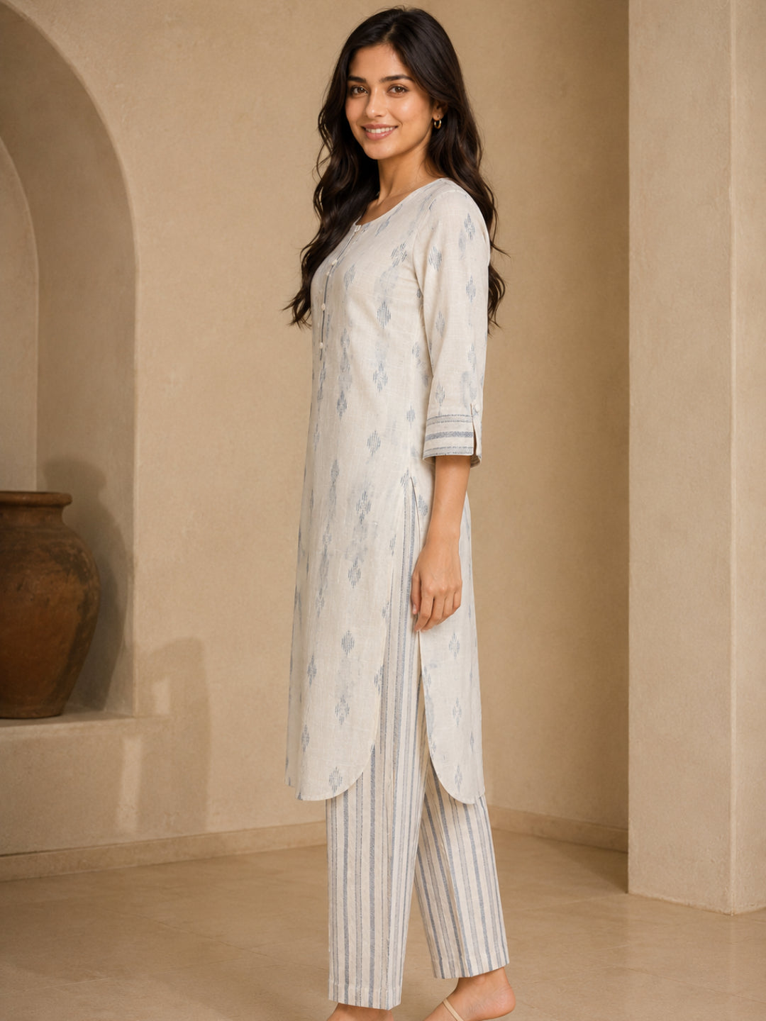 Women wearing Bluauraa Tunic/Kurti/Tops