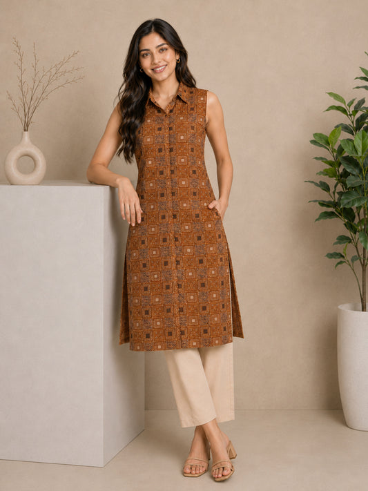 Women wearing Bluauraa Tunic/Kurti/Tops