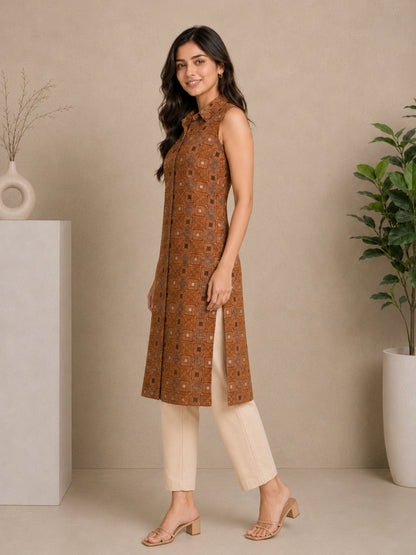 Women wearing Bluauraa Tunic/Kurti/Tops