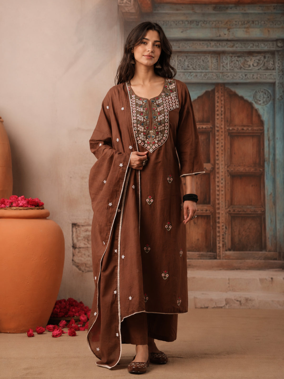 Women wearing Bluauraa Tunic/Kurti/Tops