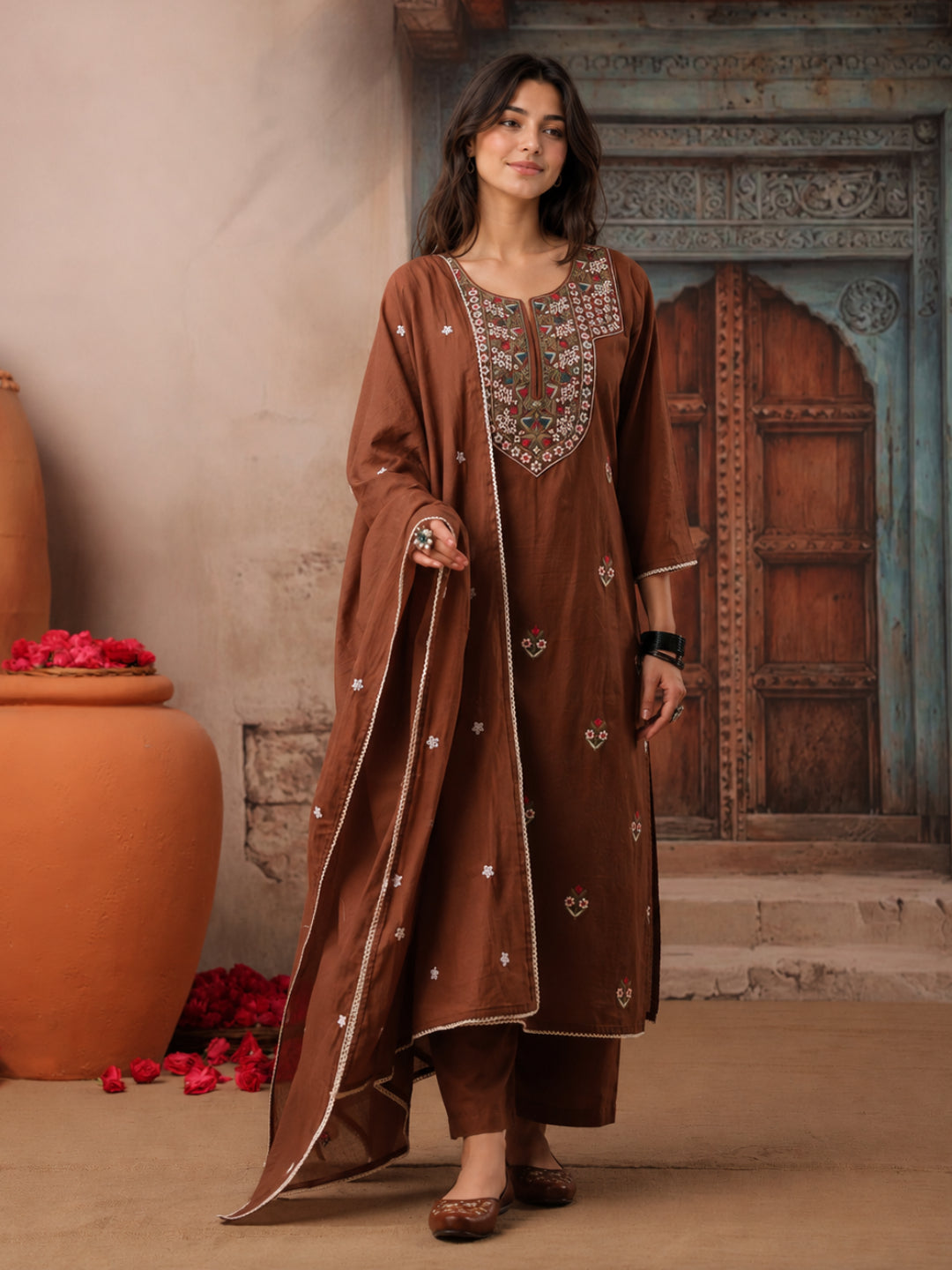 Women wearing Bluauraa Tunic/Kurti/Tops
