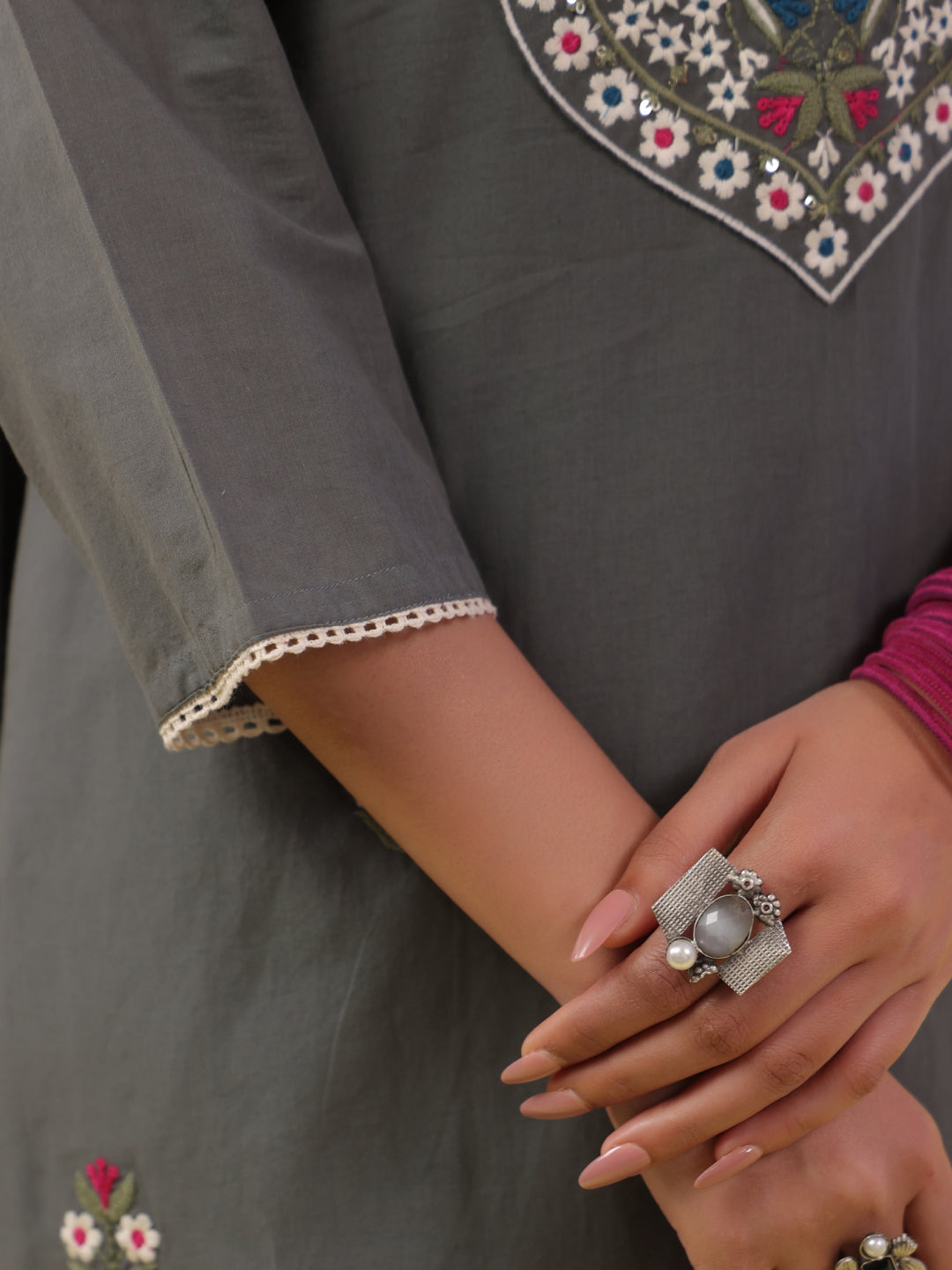 Women wearing Bluauraa Tunic/Kurti/Tops