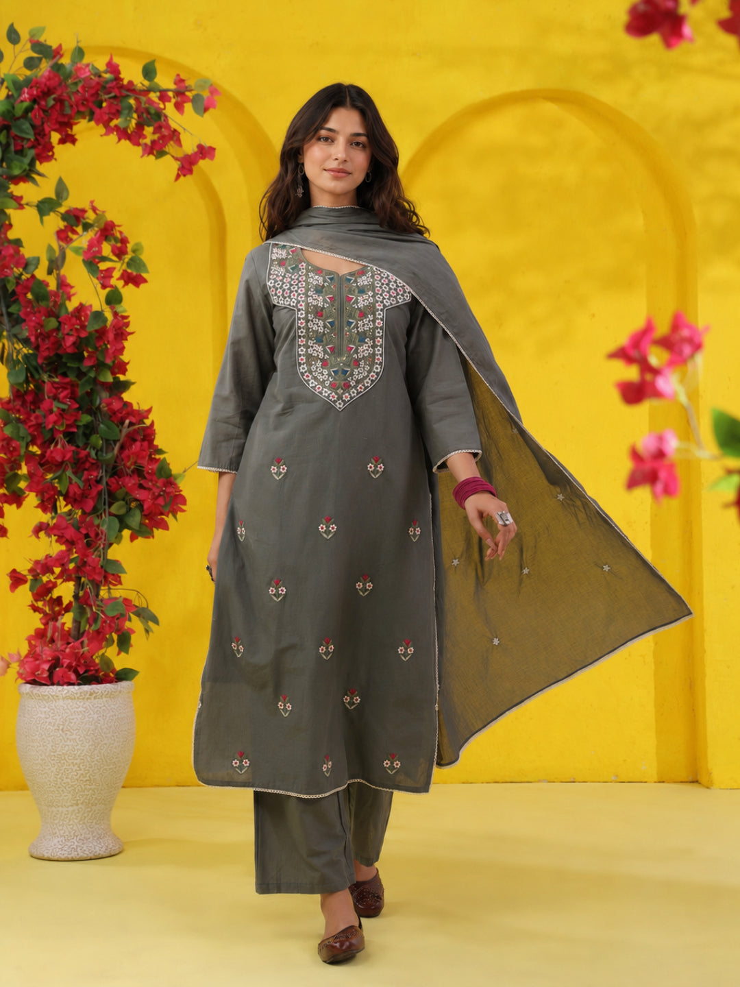Women wearing Bluauraa Tunic/Kurti/Tops