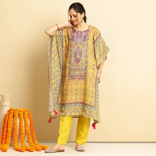 Rayon Printed Kaftan Set