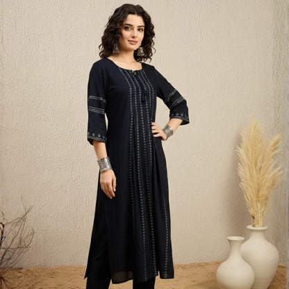 Women wearing Bluauraa Tunic/Kurti/Tops