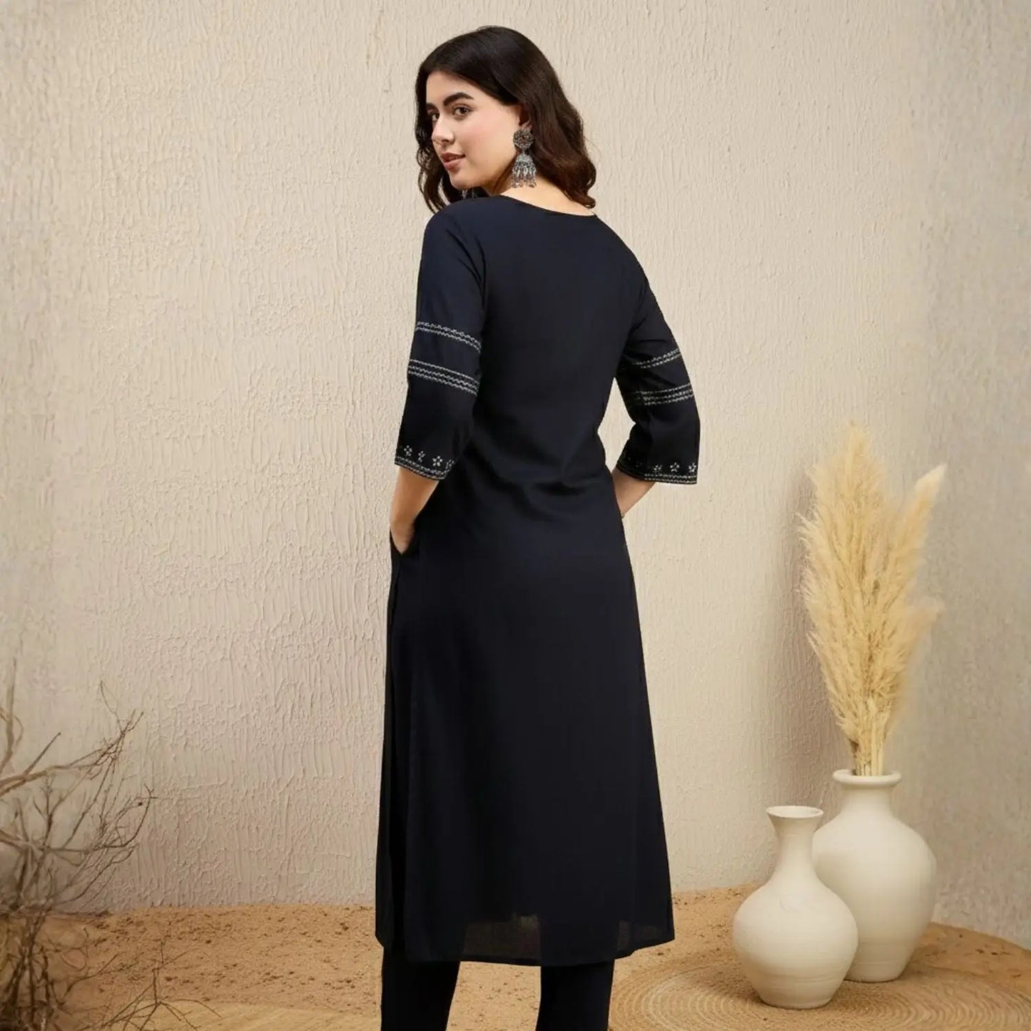 Women wearing Bluauraa Tunic/Kurti/Tops