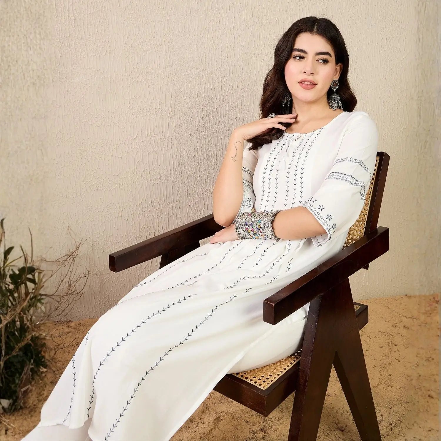 Women wearing Bluauraa Tunic/Kurti/Tops