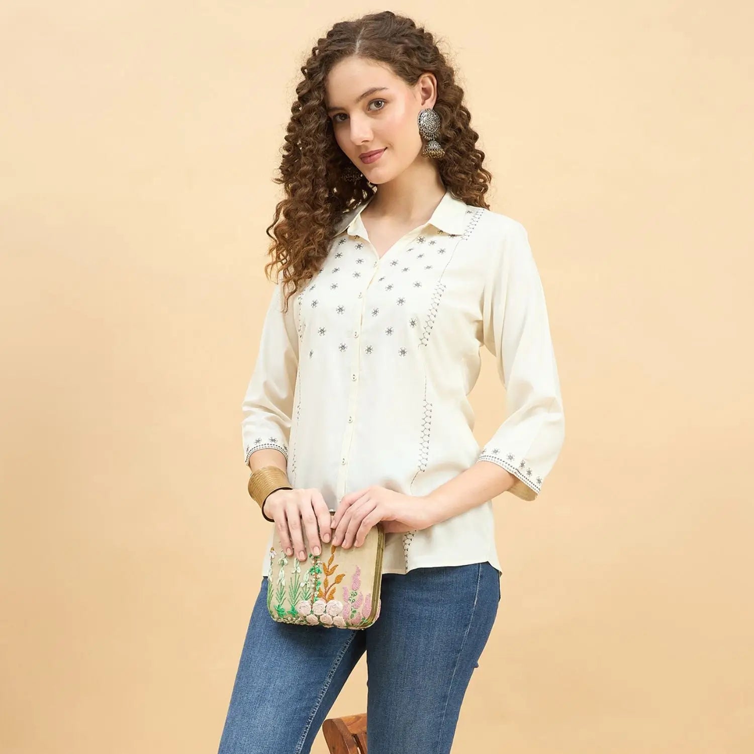 Women wearing Bluauraa Tunic/Kurti/Tops