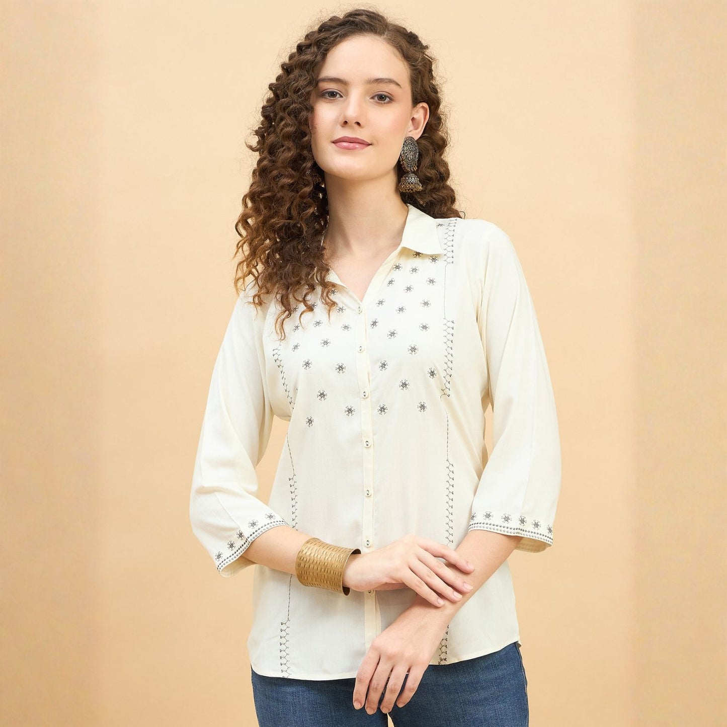 Women wearing Bluauraa Tunic/Kurti/Tops
