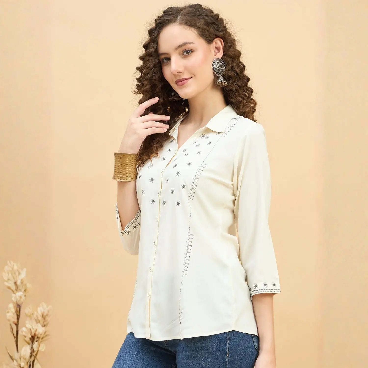 Women wearing Bluauraa Tunic/Kurti/Tops