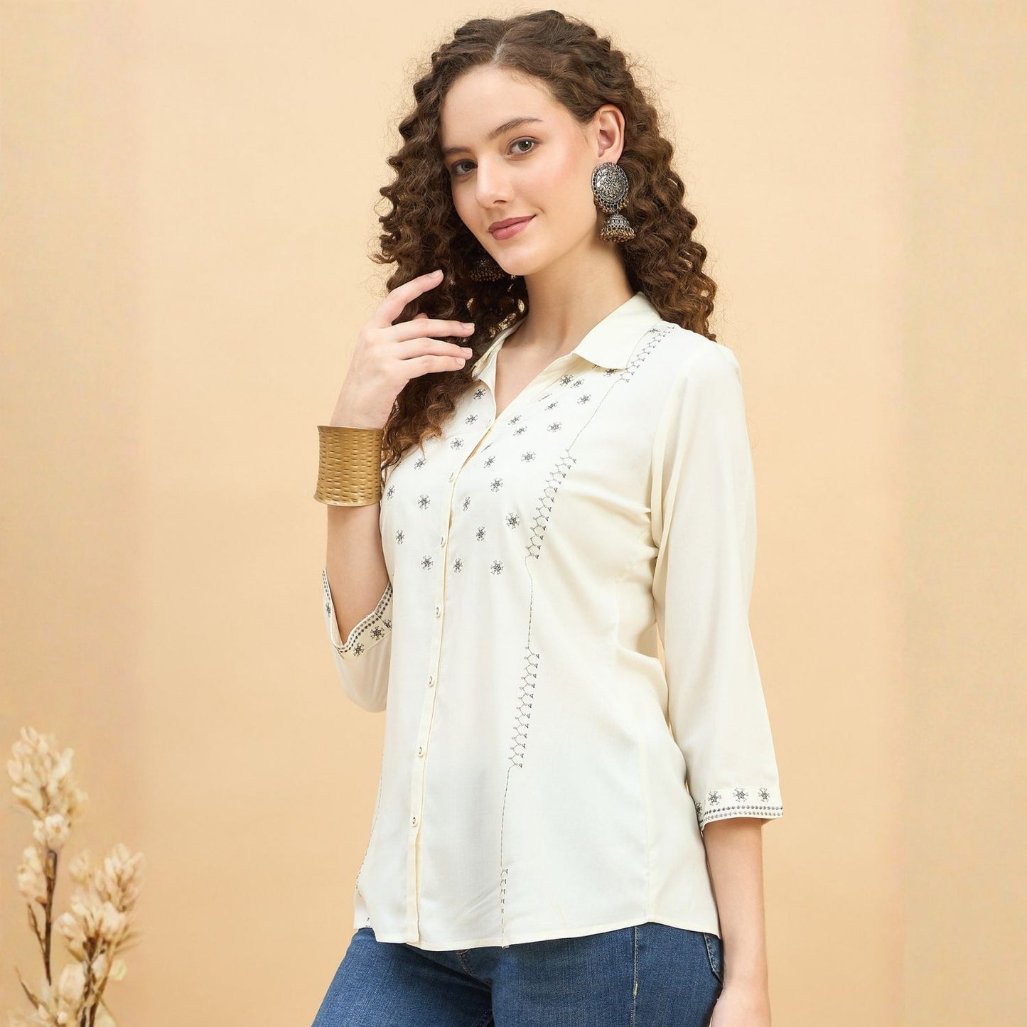 Women wearing Bluauraa Tunic/Kurti/Tops