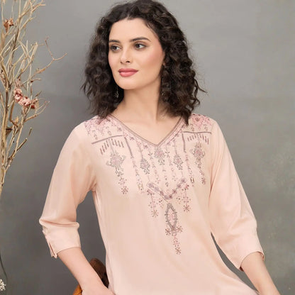 Women wearing Bluauraa Tunic/Kurti/Tops