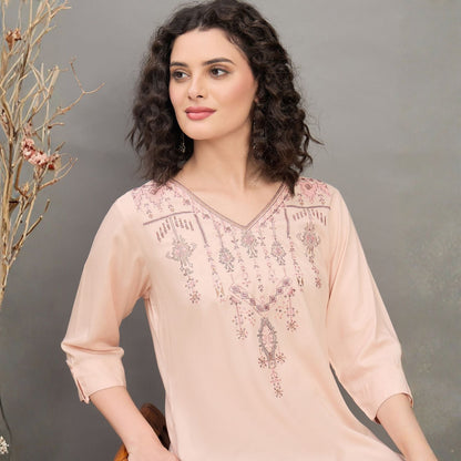 Women wearing Bluauraa Tunic/Kurti/Tops