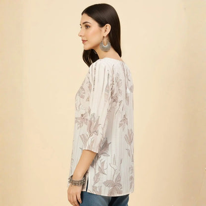 Women wearing Bluauraa Tunic/Kurti/Tops