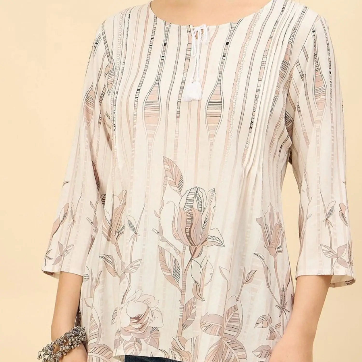 Women wearing Bluauraa Tunic/Kurti/Tops