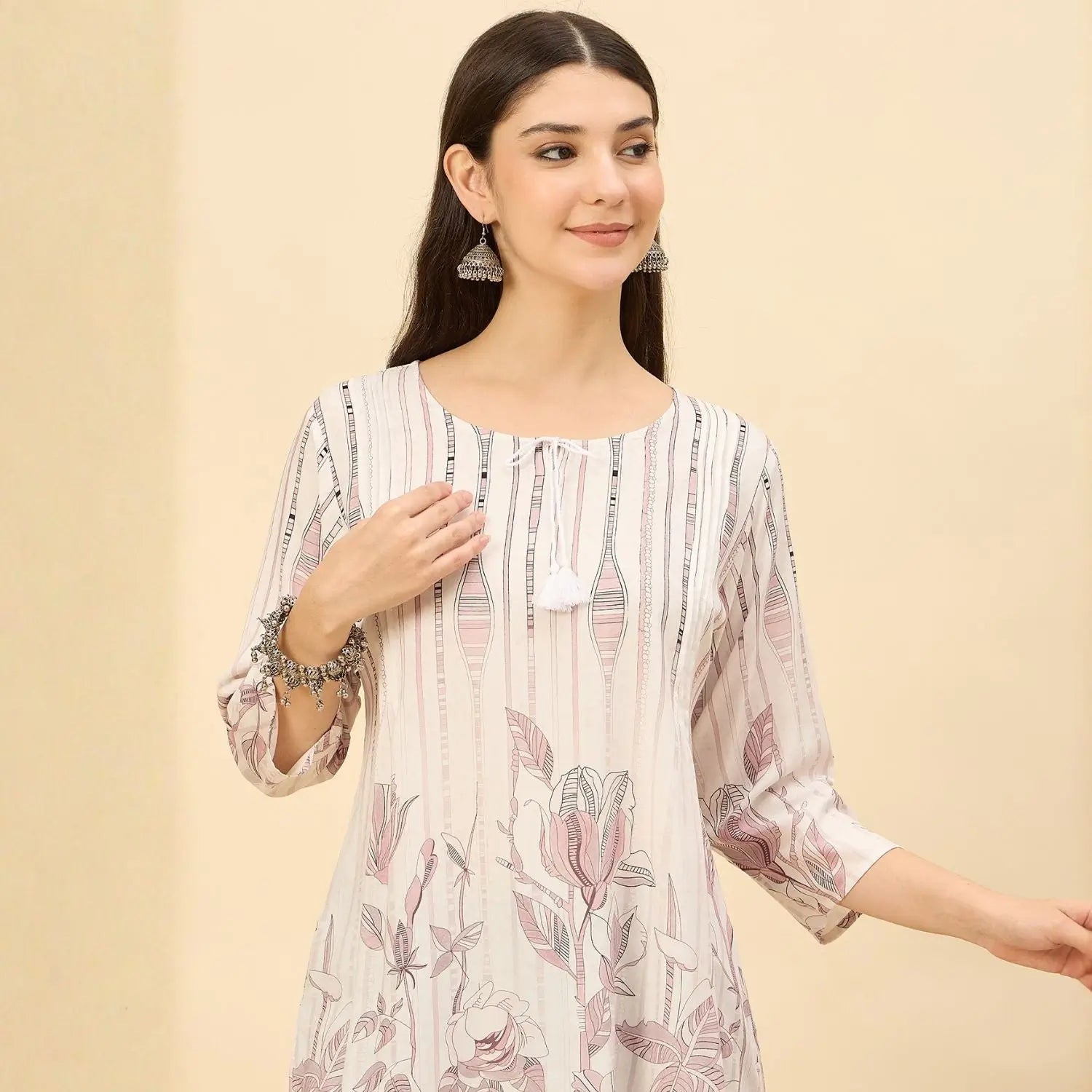 Women wearing Bluauraa Tunic/Kurti/Tops
