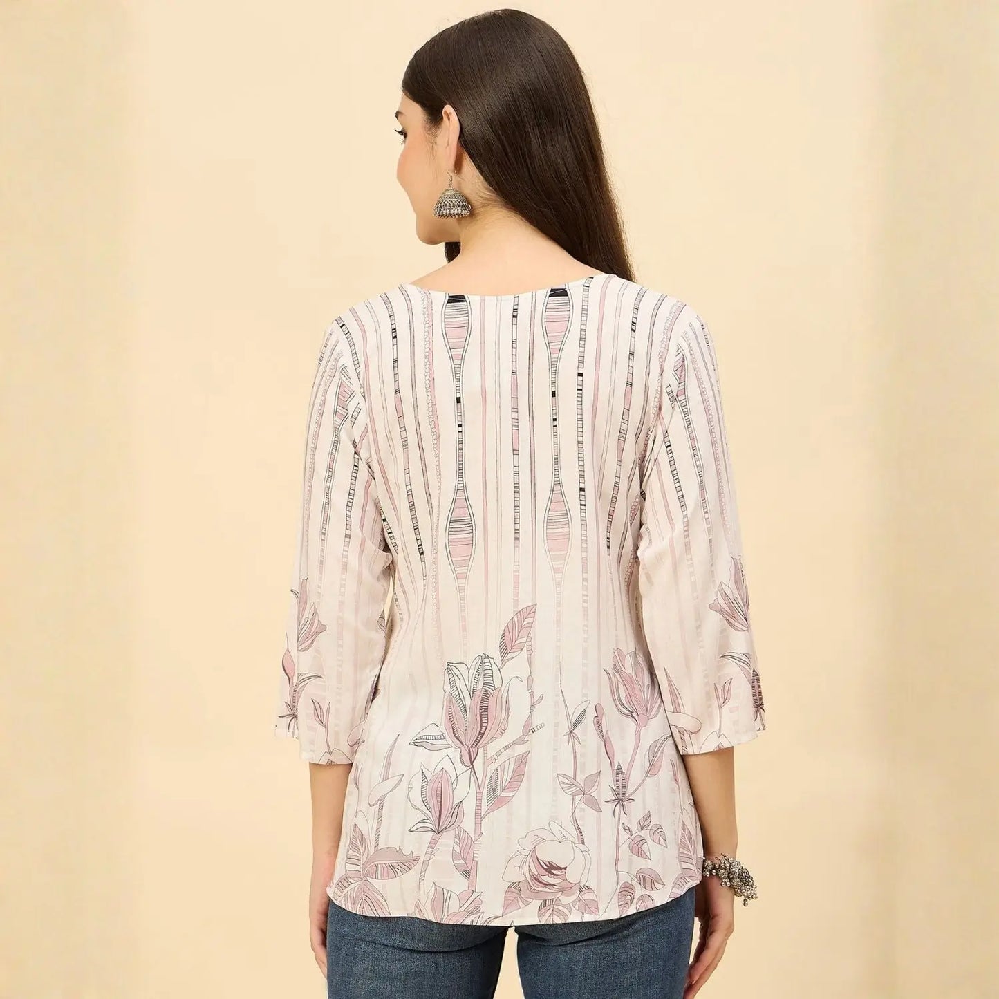 Women wearing Bluauraa Tunic/Kurti/Tops
