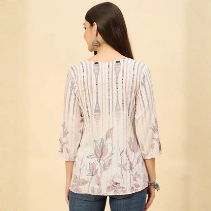Women wearing Bluauraa Tunic/Kurti/Tops