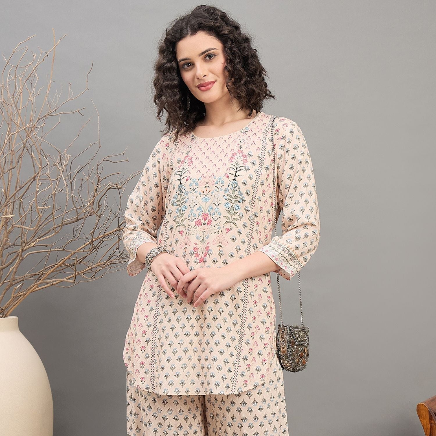 Women wearing Bluauraa Tunic/Kurti/Tops