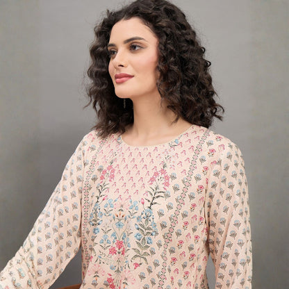 Women wearing Bluauraa Tunic/Kurti/Tops