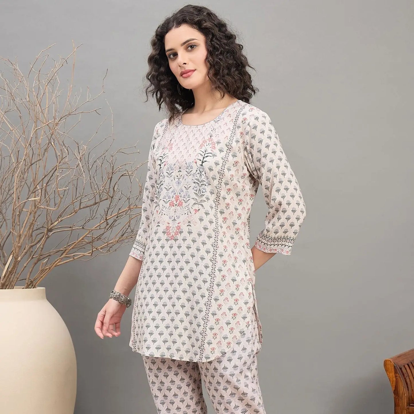 Women wearing Bluauraa Tunic/Kurti/Tops
