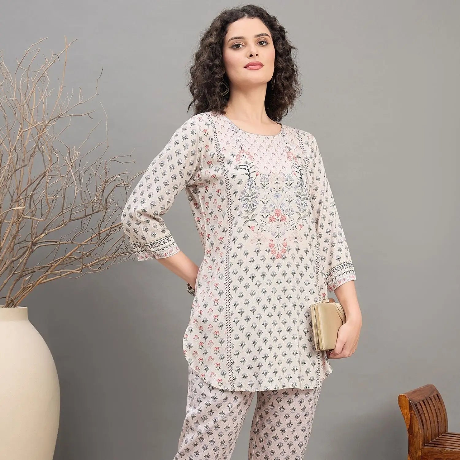 Women wearing Bluauraa Tunic/Kurti/Tops