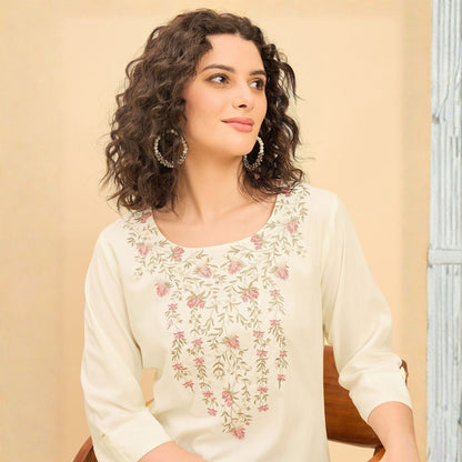Women wearing Bluauraa Tunic/Kurti/Tops