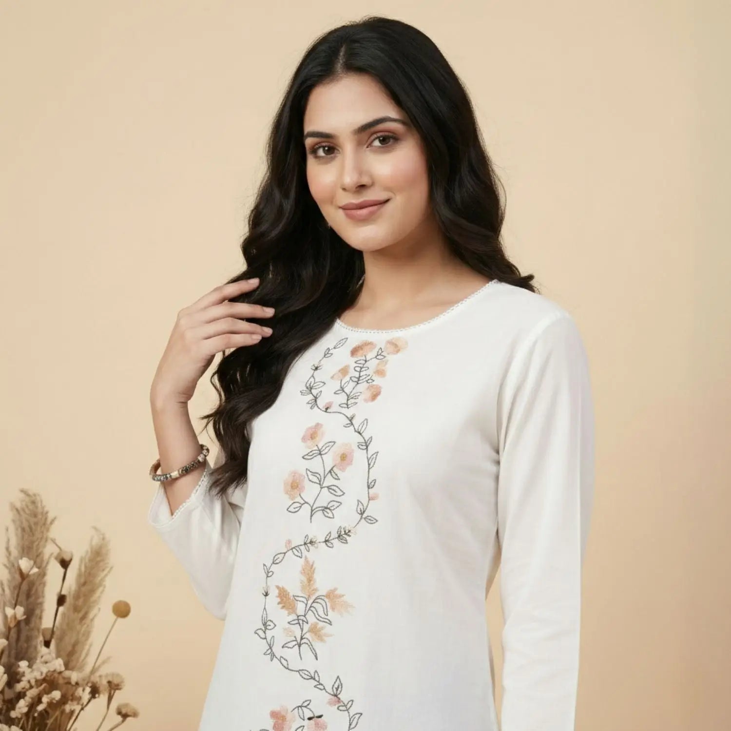 Women wearing Bluauraa Tunic/Kurti/Tops