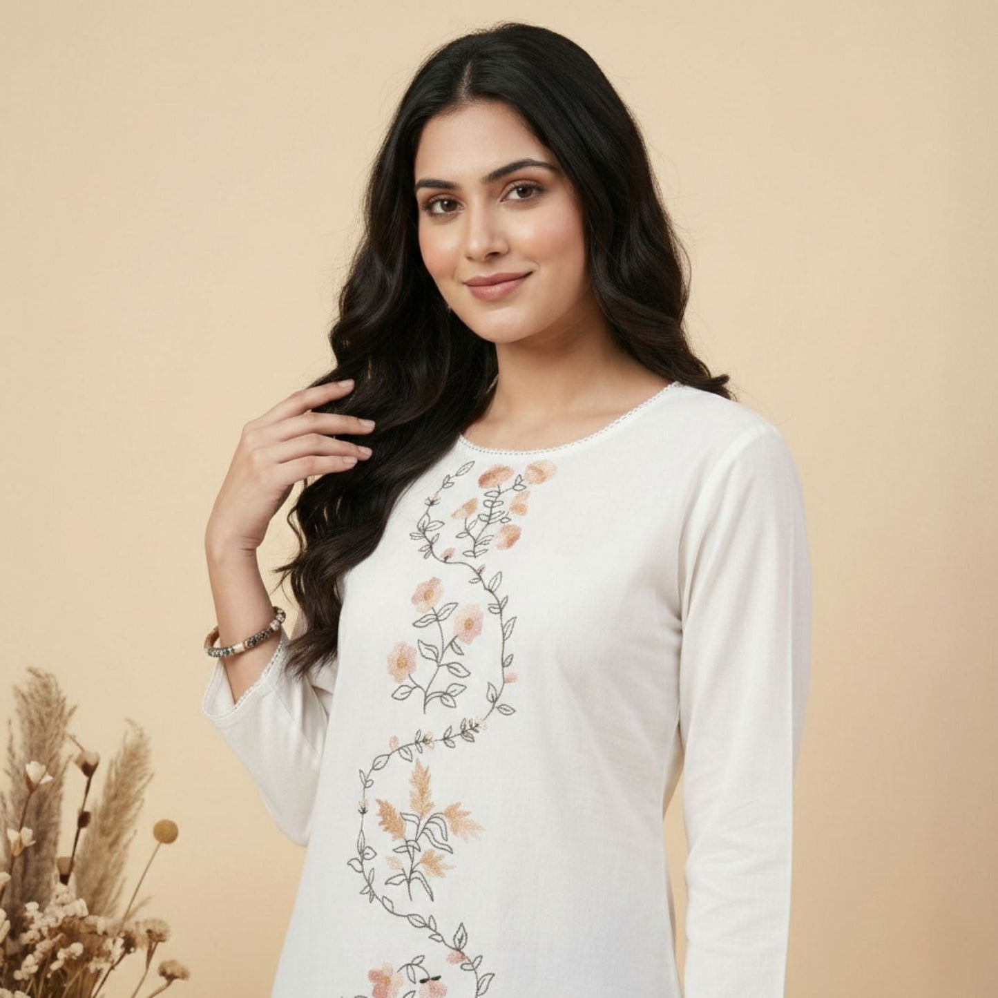 Women wearing Bluauraa Tunic/Kurti/Tops