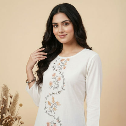 Women wearing Bluauraa Tunic/Kurti/Tops