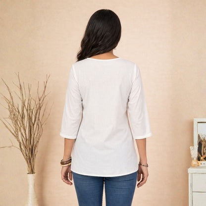 Women wearing Bluauraa Tunic/Kurti/Tops