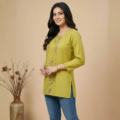 Women wearing Bluauraa Tunic/Kurti/Tops