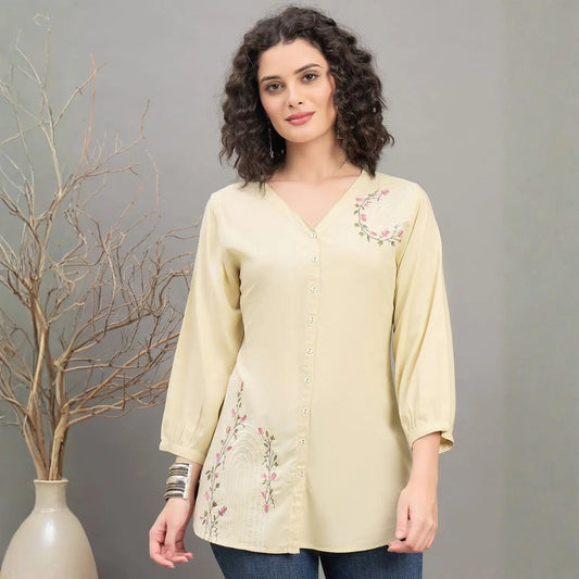 Women wearing Bluauraa Tunic/Kurti/Tops